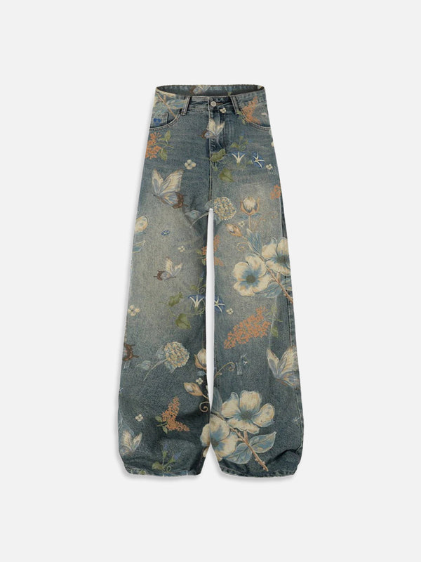 Fvshya Flower Baggy Jeans