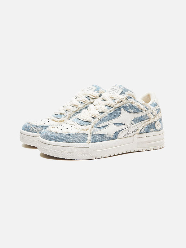 Fvshya High Starred Street Skate Shoes