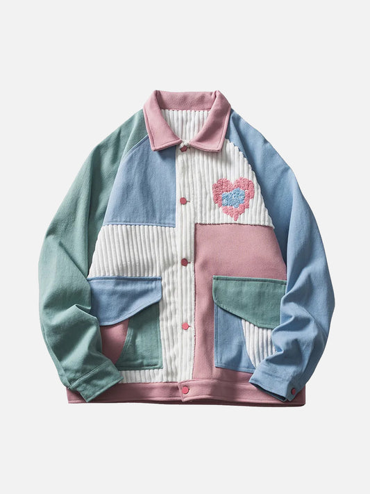 Fushya Heart Colorblock Jacket