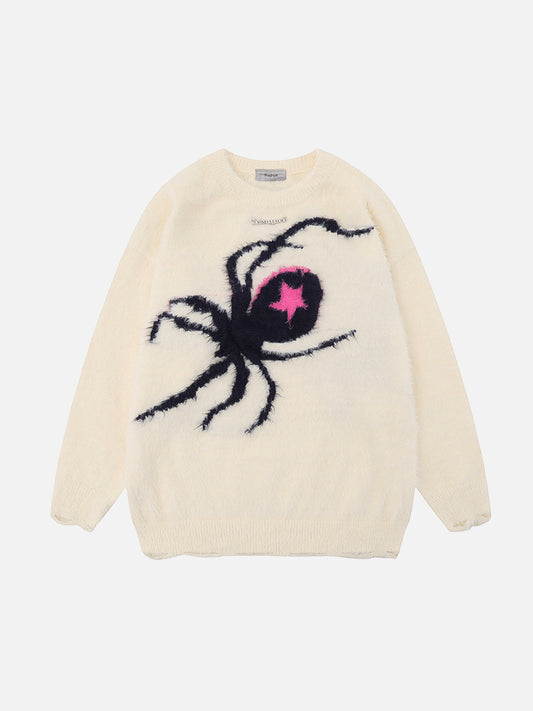 Fushya Pink Star Spider Sweater