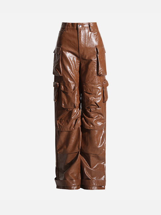 Fushya X Kript Pockets Street Leather Trouser