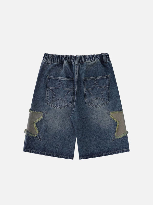 Fvshya Star Tassel Patch Gradient Jorts