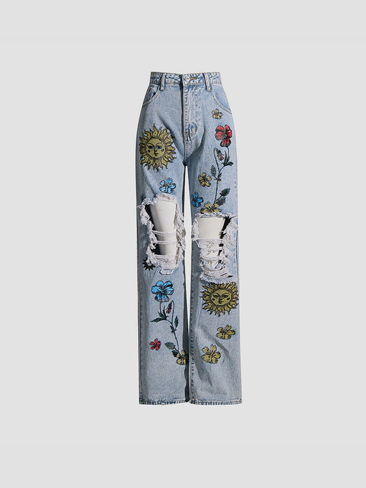 Fushya "Flower of Woman" Street Jean