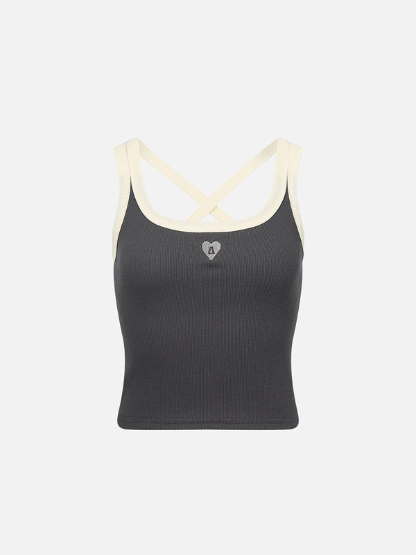 Fvshya Essential Cross-Back Cami Top