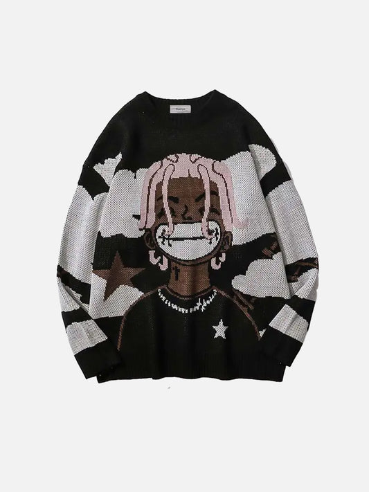 Fushya "Rapper" Pink Head Sweater