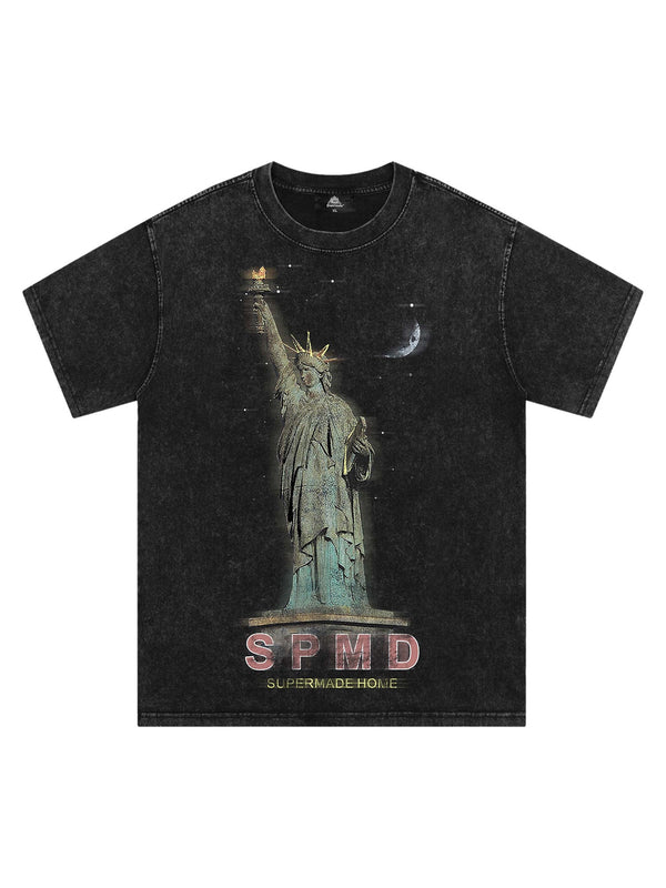Fvshya Statue Of Liberty Vintage T-shirt - 2132