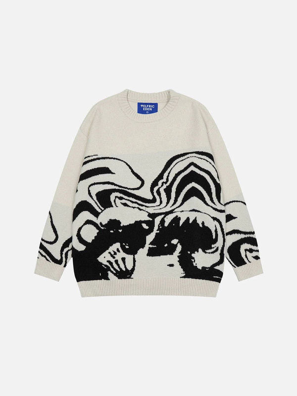 Fvshya Skeleton Portrait Sweater
