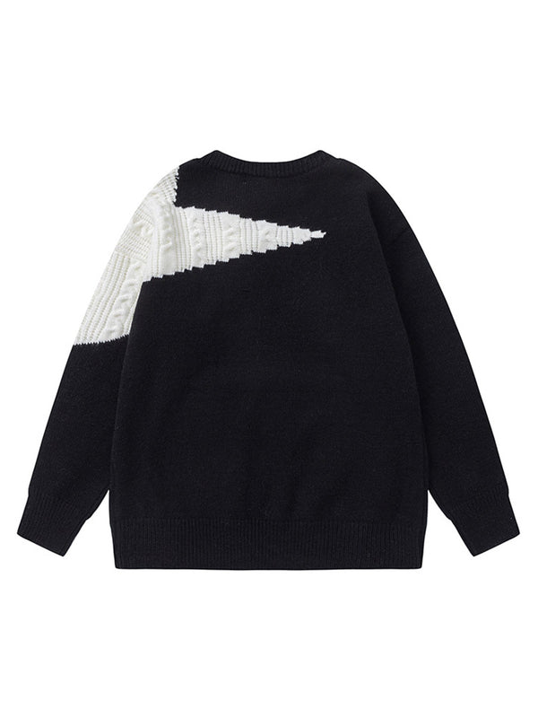 Fvshya Star Contrast Knit Sweater