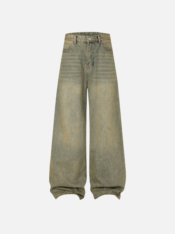 Fvshya Plaid Pocket Baggy Jeans