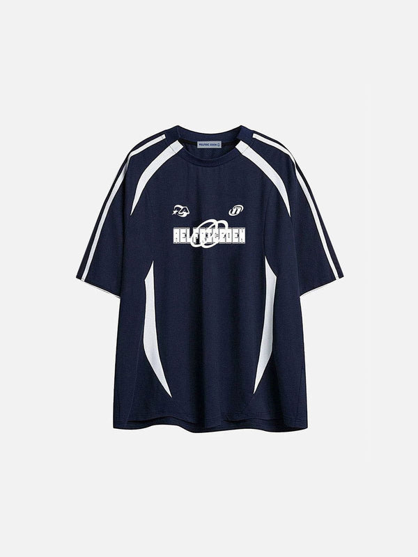 Fvshya Contrast Color Stripe Tee