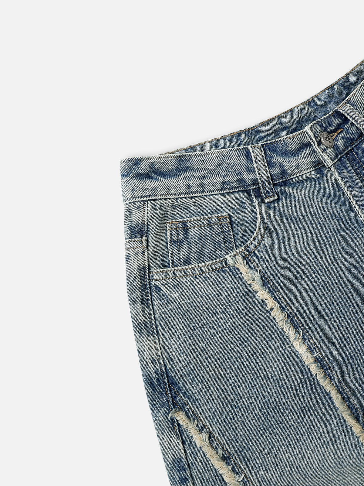 Fushya Fringe Baggy Jeans