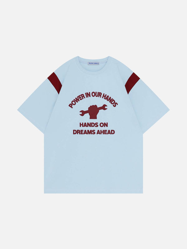 Fushya Cotton Color Blocking Tee