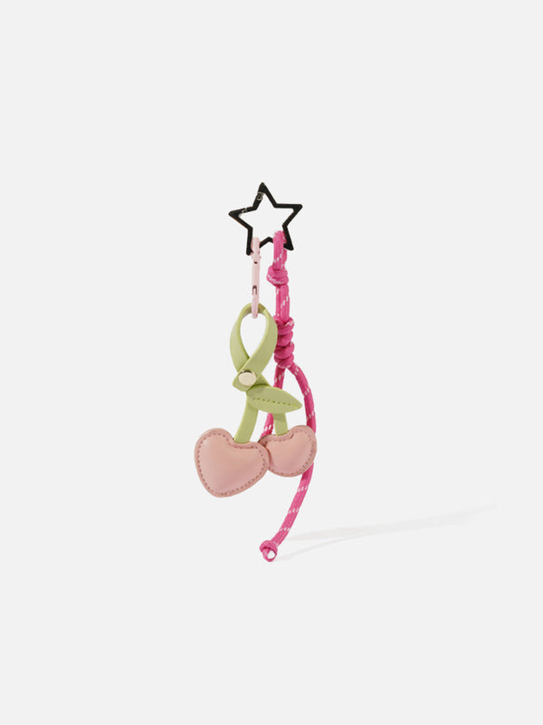 Heart Cherry Keychain