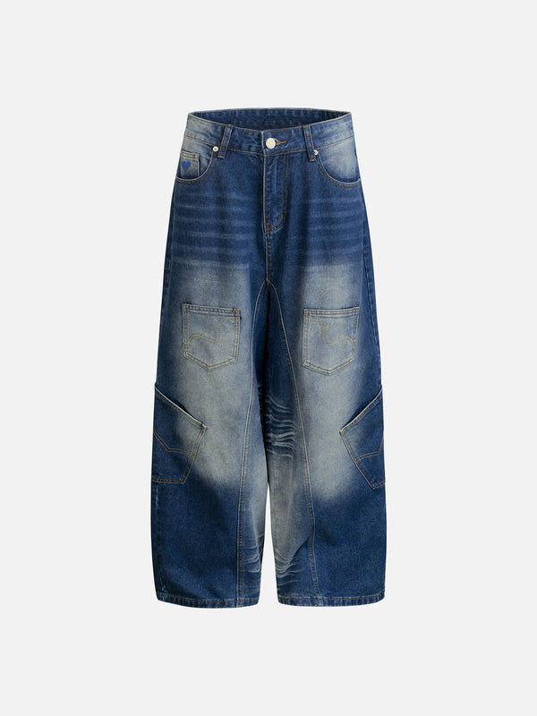 Fushya Multi Pocket Baggy Jeans