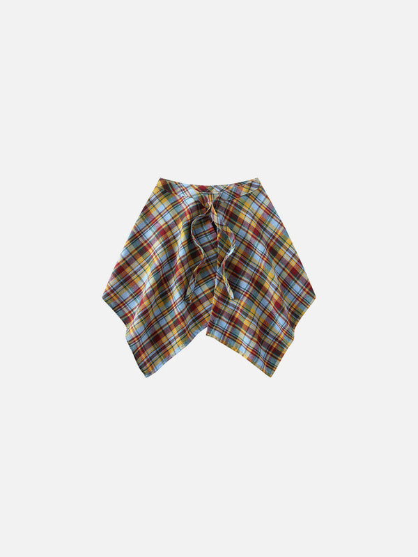 Vintage Plaid Dress Over Pants