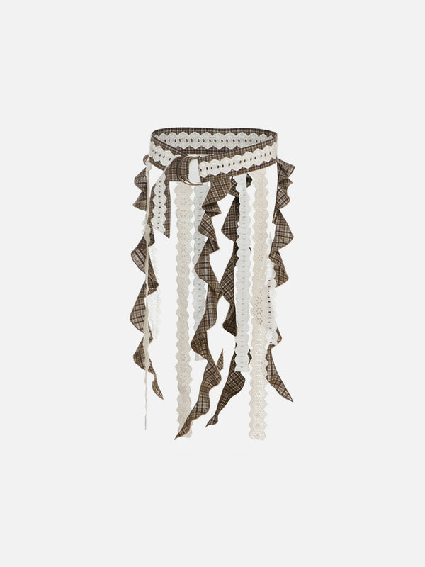 Lace Plaid Belt