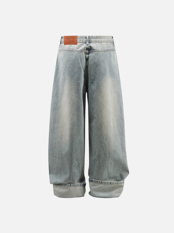 Fvshya Rhinestone Cuffed Jeans