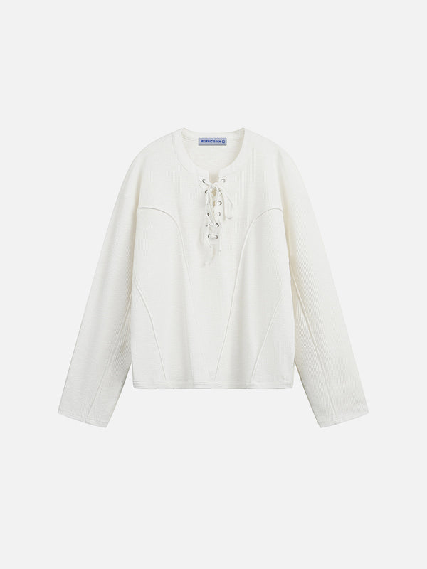 Fvshya Bandage Long Sleeve Tee