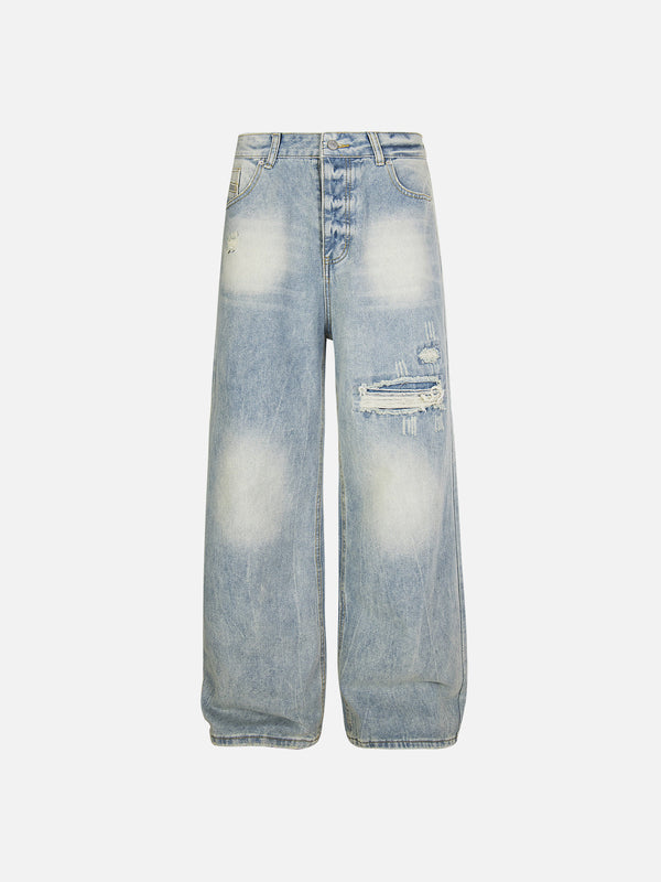 Fvshya Washed Distressed Baggy Jeans