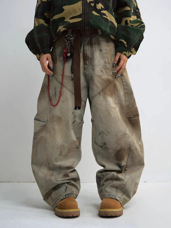 Fvshya Dirty Wash Baggy Jeans