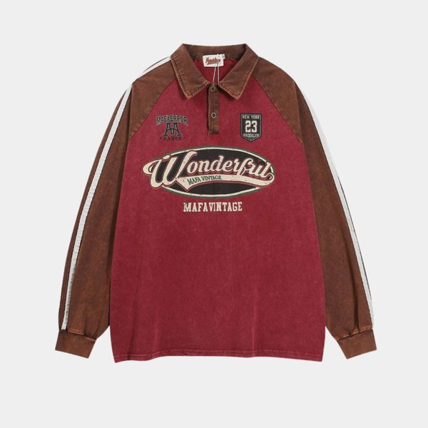 RETRO VIBES | OVERSIZED COLLAR SHIRT