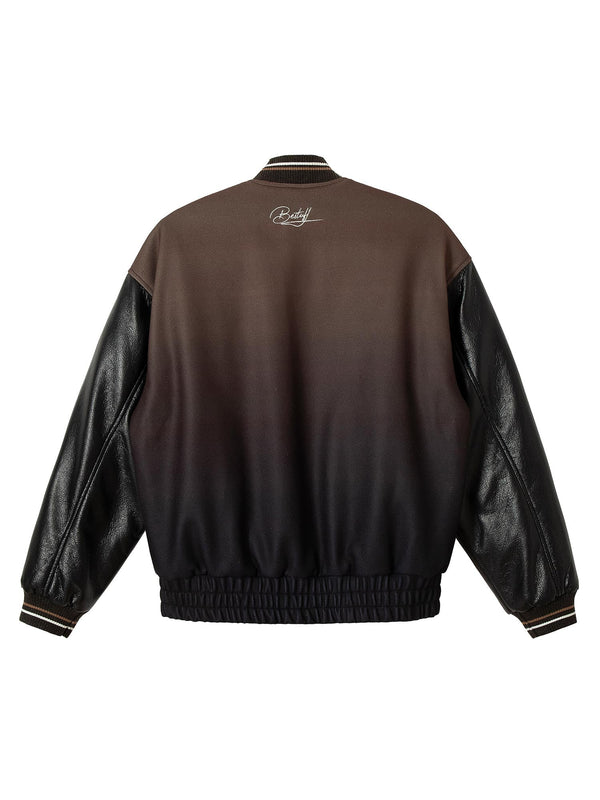 Fvshya Siamese Cat Embroidery Leather Bomber Jacket - 2217