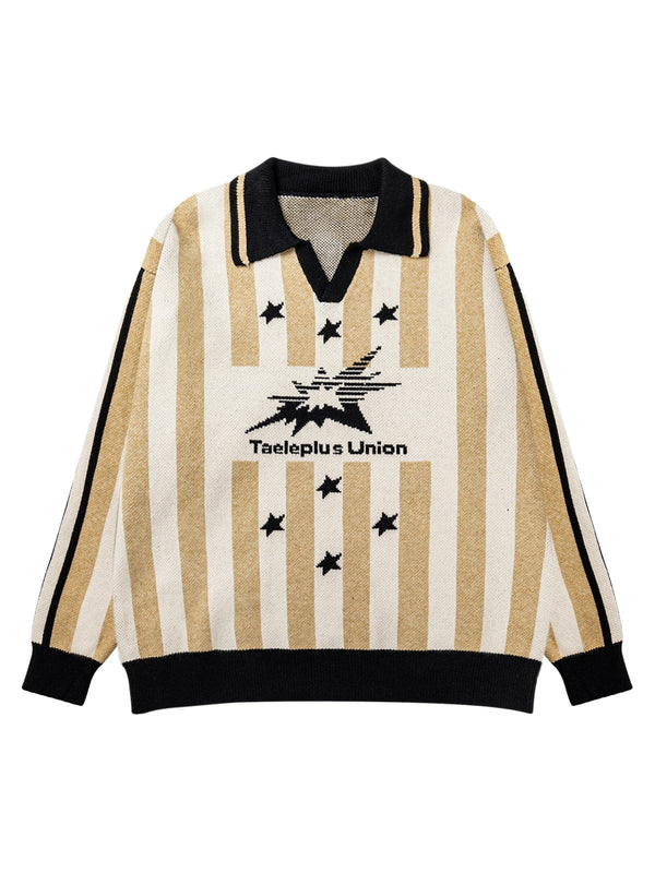 Fvshya Star Rugby Striped Sweater