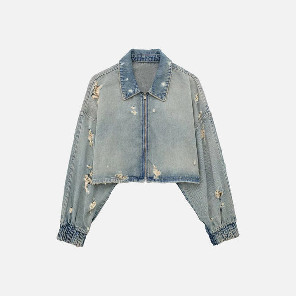 Fvshya "Street Star" Fringe Denim Jacket