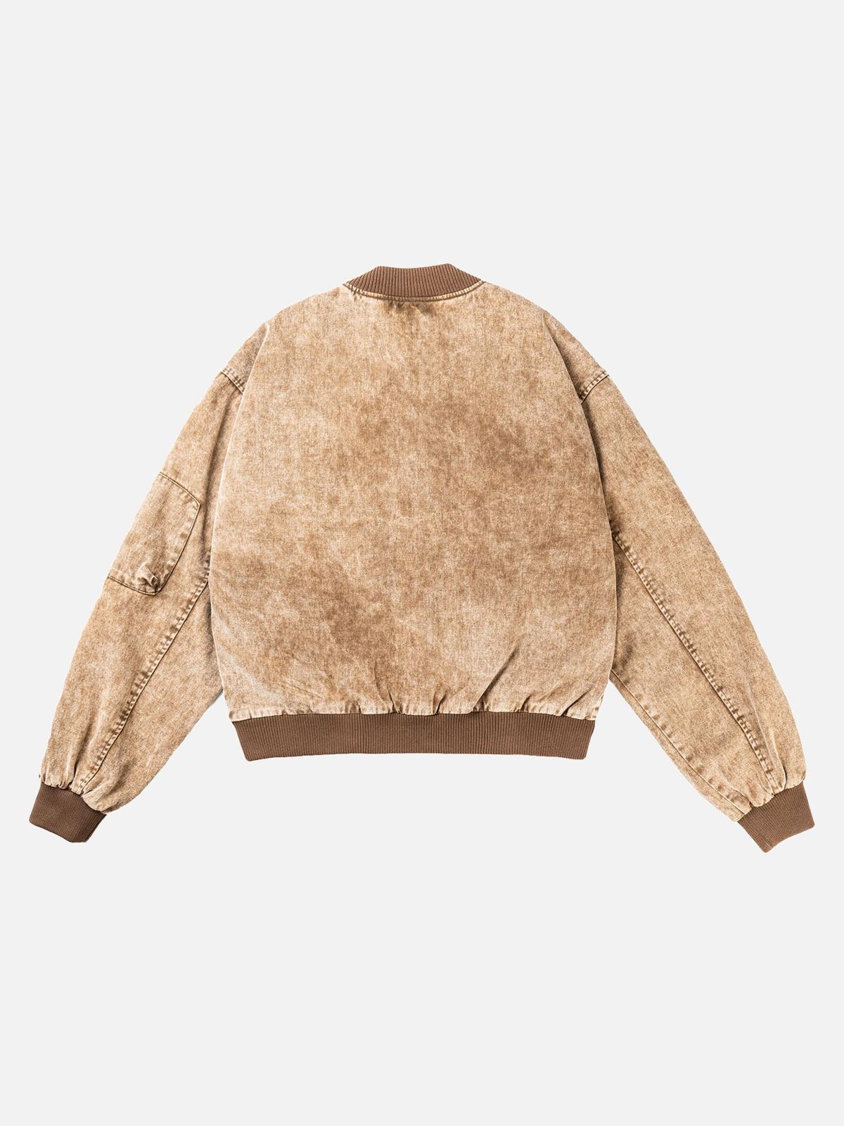 Fushya High Street Distressed Washed Work Jacket