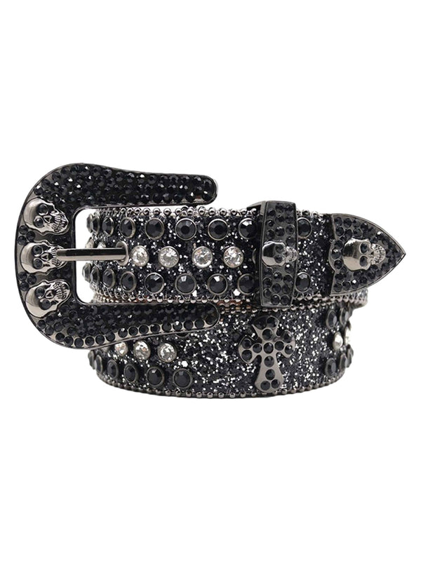 Fvshya Rhinestone Beaded Belt - 1822