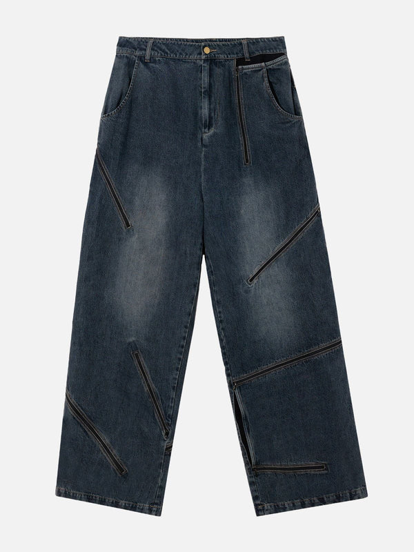 City Of Love Multi-Zipper Jeans