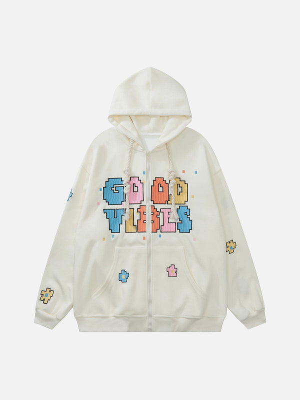 Colorful Zipper Hoodie