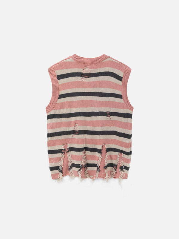 Fvshya Star Stripe V-Neck Sweater Vest