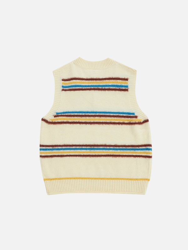 Fvshya Stripe V-Neck Sweater Vest