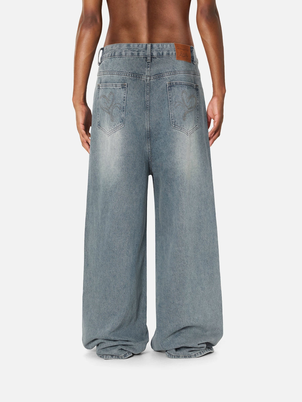 Fushya Fringe Baggy Jeans