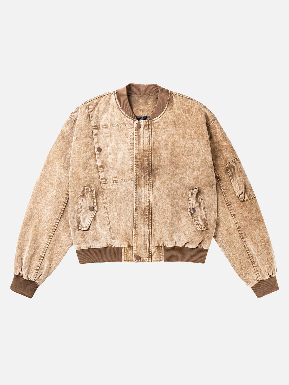 Fushya High Street Distressed Washed Work Jacket