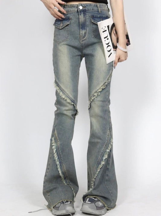 Fushya "Street Star" Vintage Flared Jeans