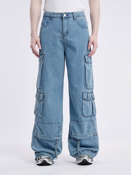 Fushya Multi Pocket Straight Jeans