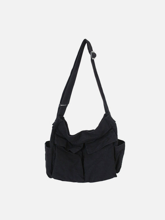 Fushya Solid Big Pocket Shoulder Bag