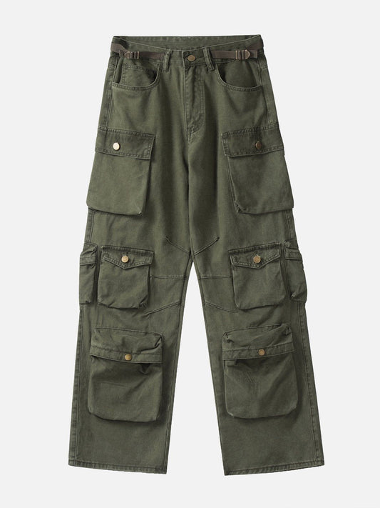 Fushya Vintage Multi-Pocket Cargo Pants