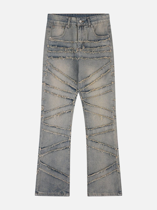 Fushya "Street Star" Fringe Lines Jeans